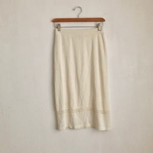 Micha midi skirt pencil cream size:38 casual